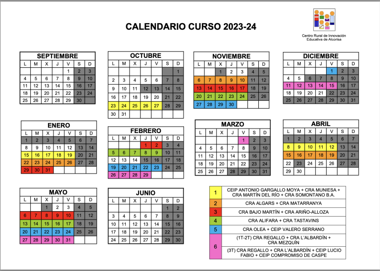 CALENDARIO – CRIET ALCORISA